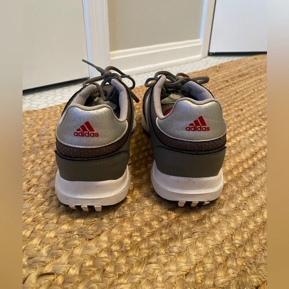 Adidas Men’s Grey Spiked Golf Shoes Size 8